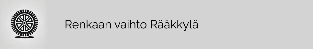 Renkaan vaihto Rääkkylä